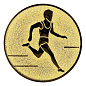 Эмблема Бег 50мм металл (золото) в Иркутске - купить в интернет магазине Икс Мастер
