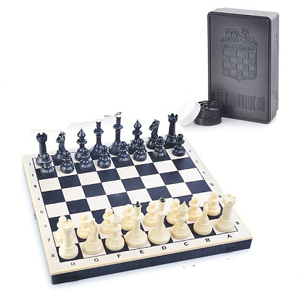 Шахматы Айвенго с деревянной доской 40х40см и шашками в Иркутске - купить в интернет магазине Икс Мастер