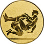 Эмблема Борьба 25мм металлопластик(золото) в Иркутске - купить в интернет магазине Икс Мастер