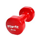Гантель виниловая STARFIT DB-101 3 кг, красный в Иркутске - купить в интернет магазине Икс Мастер