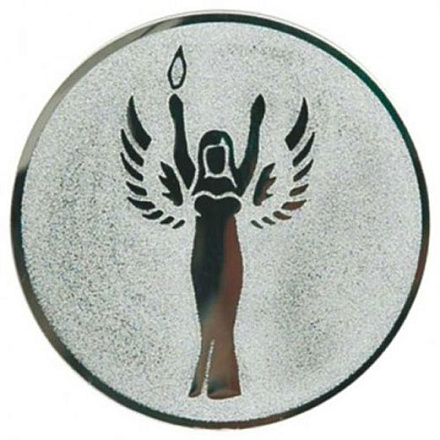 Эмблема НИКА 2-е место 25мм металл (серебро) в Иркутске - купить в интернет магазине Икс Мастер