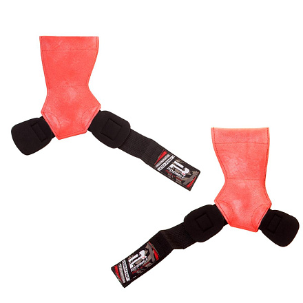 Накладки гимнастические Альфа Каприз RWS-801 Black/Red в Иркутске - купить в интернет магазине Икс Мастер