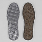 Стельки для обуви двухслойные, фольгированные, окантовка, пара, серый в Иркутске - купить в интернет магазине Икс Мастер