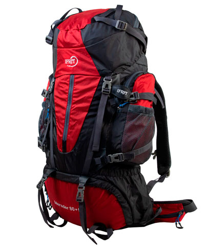Рюкзак IFRIT туристический Marader 80+5л красный в Иркутске - купить в интернет магазине Икс Мастер