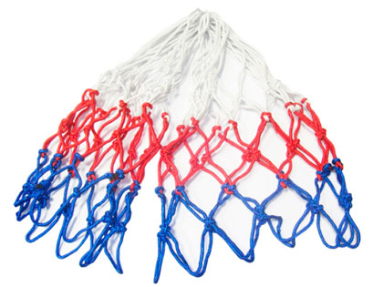Сетка баскетбольная G241 4мм, триколор - купить в интернет магазине Икс Мастер 