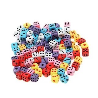 Кости игральные 0,5 х 0,5 см