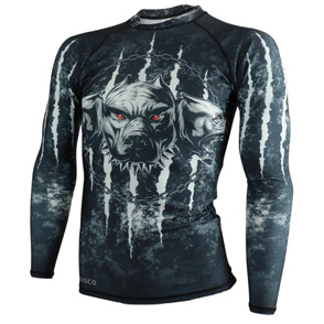 Рашгард для MMA RUSCO SPORT CERBERUS M Grey в Иркутске - купить в интернет магазине Икс Мастер