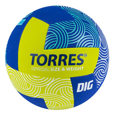 Мяч волейбольный TORRES Dig №5 TPE V22345 - купить в интернет магазине Икс Мастер 