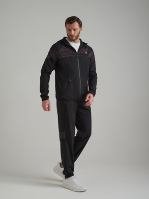 Костюм Red-N-Rocks 15M-RR-1584 спортивный мужской Black в Иркутске - купить в интернет магазине Икс Мастер