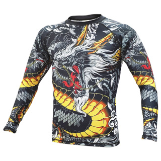 Рашгард для MMA RUSCO SPORT Dragon M Grey в Иркутске - купить в интернет магазине Икс Мастер