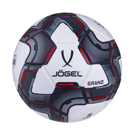 Мяч футбольный Jogel Grand №5 белый/серый/красный - купить в интернет магазине Икс Мастер 