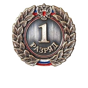 Значок I разряд (взрослый) в Иркутске - купить в интернет магазине Икс Мастер