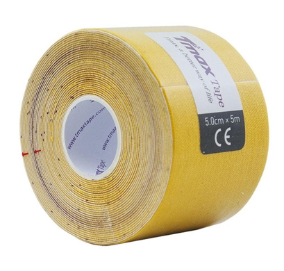Тейп кинезиологический Tmax Extra Sticky Yellow 5см х 5м в Иркутске - купить в интернет магазине Икс Мастер