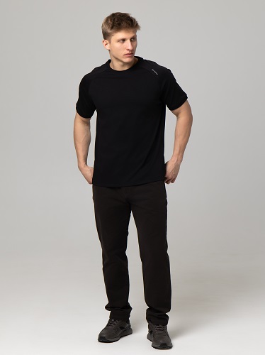 Футболка STROBBS E2576-3 Men, BLACK в Иркутске - купить в интернет магазине Икс Мастер