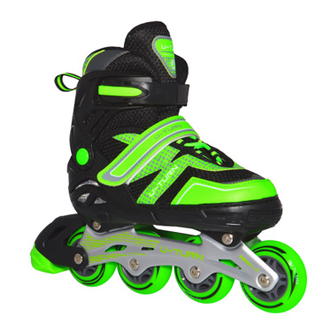 Коньки роликовые Альфа Каприз U-TURN green в Иркутске - купить в интернет магазине Икс Мастер