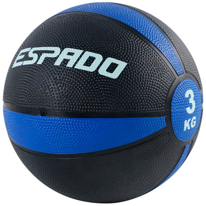 Медбол ESPADO ES2601 3 кг, синий в Иркутске - купить в интернет магазине Икс Мастер
