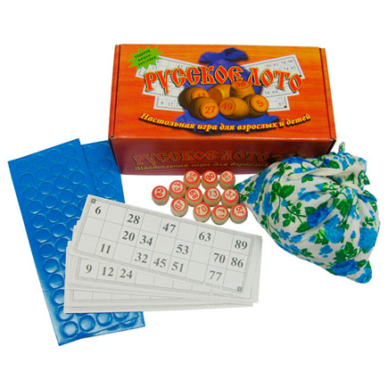 Игра Русское лото, деревянные бочонок