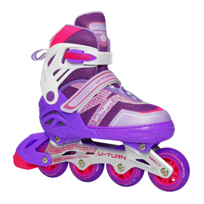 Коньки роликовые Альфа Каприз U-TURN violet в Иркутске - купить в интернет магазине Икс Мастер