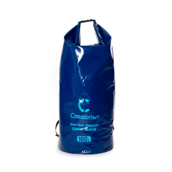 Гермомешок СЛЕДОПЫТ Dry Bag 100л с лямками, синий в Иркутске - купить в интернет магазине Икс Мастер