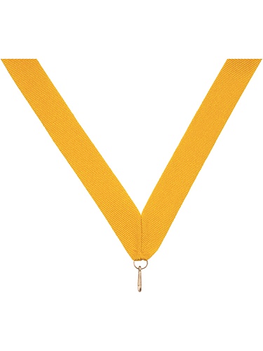 Лента для медалей LN101 24 мм, желтый в Иркутске - купить в интернет магазине Икс Мастер