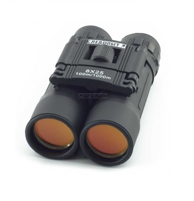 Бинокль СЛЕДОПЫТ 8*25, 65*35*110 мм, 184 гр. черный в чехле в Иркутске - купить в интернет магазине Икс Мастер
