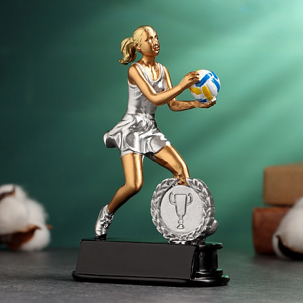 Фигура Волейбол женский 15х9х5см в Иркутске - купить в интернет магазине Икс Мастер