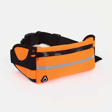 Сумка поясная, отдел на молнии, светоотраж., оранжевый в Иркутске - купить в интернет магазине Икс Мастер