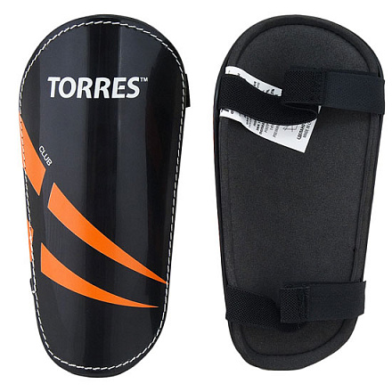 Щитки футбольные TORRES Club черно-оранж-белый - купить в интернет магазине Икс Мастер 