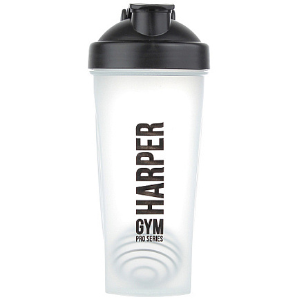 Шейкер Harper Gym Pro Series 600 мл. Хрусталь черный в Иркутске - купить в интернет магазине Икс Мастер