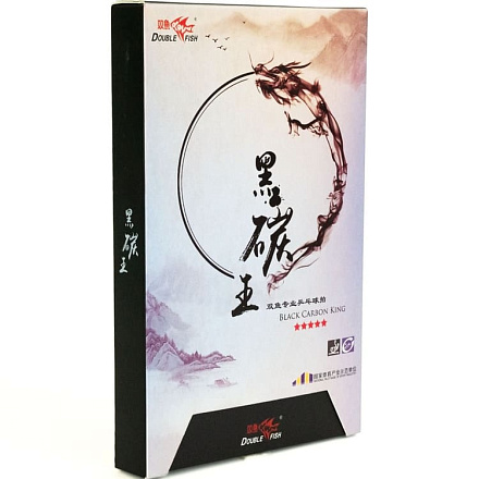 Ракетка для н/т DOUBLE FISH Black Carbon King Racket 5*****, для професс.,ITTF Appr.,накл.2,1,мм - купить в интернет магазине Икс Мастер 