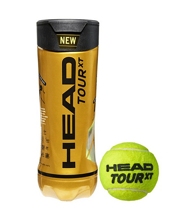 Мяч теннисный HEAD TOUR XT 3B 1 шт, желтый в Иркутске - купить в интернет магазине Икс Мастер
