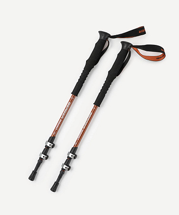 Палки треккинговые BERGER Hiking Mount 65-135 см, 3-секционные, терракотовый в Иркутске - купить в интернет магазине Икс Мастер