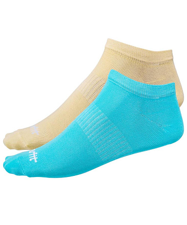 Носки низкие STARFIT SW-205, желтый/бирюзовый (2 пары)  в Иркутске - купить в интернет магазине Икс Мастер