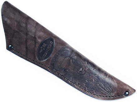 Чехол кожаный для нескладного ножа №5, коричн в Иркутске - купить в интернет магазине Икс Мастер