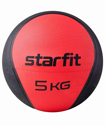 Медбол высокой плотности STARFIT GB-702, 5 кг, красный в Иркутске - купить в интернет магазине Икс Мастер