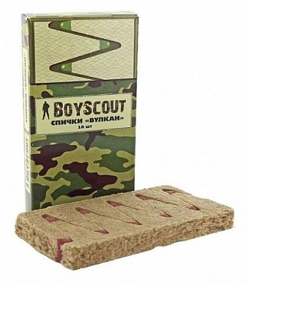 Спички BOYSCOUT Вулкан 60 мм (10 шт.) в Иркутске - купить в интернет магазине Икс Мастер