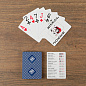 Карты для покера PokerGo, 54 шт, картон, синяя рубашка, jumbo index в Иркутске - купить в интернет магазине Икс Мастер