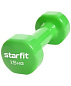Гантель виниловая STARFIT DB-101 1,5 кг, зеленый в Иркутске - купить в интернет магазине Икс Мастер