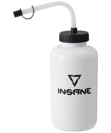 Бутылка для воды с трубкой INSANE IN22-BB100, 1000 мл, белый в Иркутске - купить в интернет магазине Икс Мастер