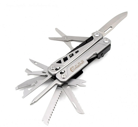 Мультитул СЛЕДОПЫТ Pro 15 предметов, разделяемый корпус, в чехле и коробке в Иркутске - купить в интернет магазине Икс Мастер