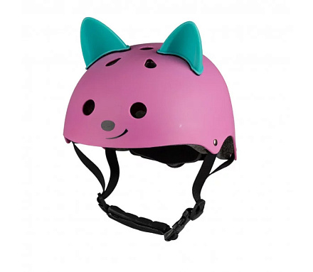 Шлем защитный детский HMCR25PK, ЛИСА, розовый в Иркутске - купить в интернет магазине Икс Мастер
