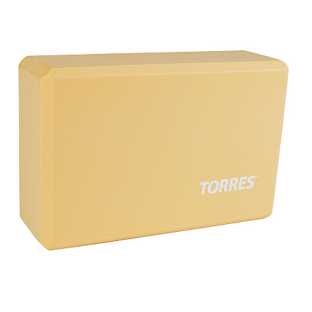 Блок для йоги TORRES YL8005B р 8x15x23см, песочный в Иркутске - купить в интернет магазине Икс Мастер