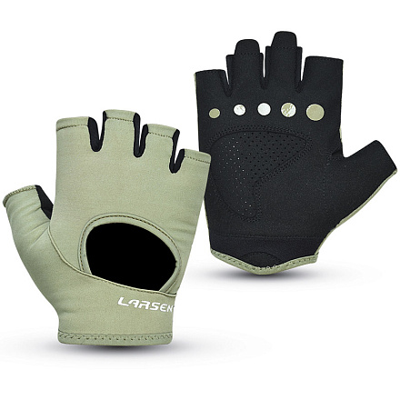Перчатки для фитнеса Larsen 10-22 Olive в Иркутске - купить в интернет магазине Икс Мастер