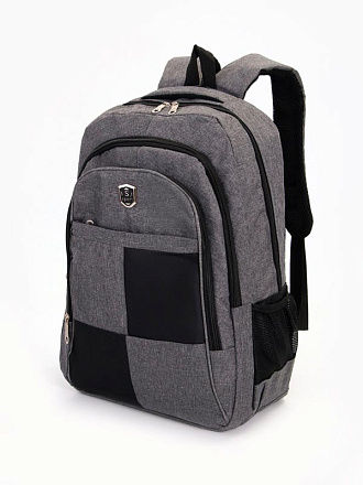 Рюкзак 9869877, серый/чёрный в Иркутске - купить в интернет магазине Икс Мастер