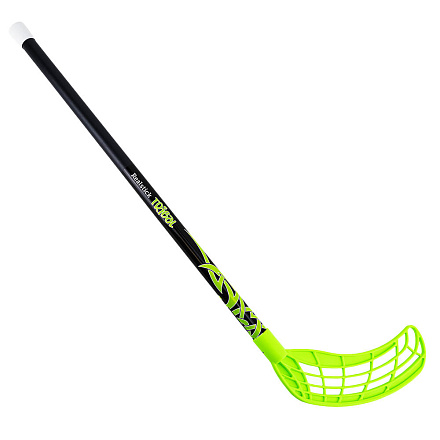 Клюшка для флорбола RealStick Tribal Jr 70см, прямой крюк, пласт, черно-зелен в Иркутске - купить с доставкой в магазине Икс-Мастер