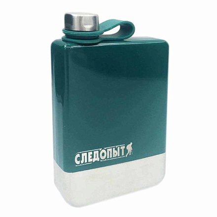 Фляжка СЛЕДОПЫТ Green Edition-Traveller, 230мл, сталь, зелен в Иркутске - купить в интернет магазине Икс Мастер