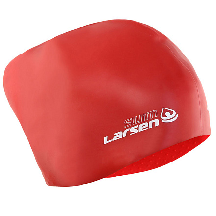 Шапочка для плавания Larsen для длин. волос LC-SC804 красн в Иркутске - купить с доставкой в магазине Икс-Мастер