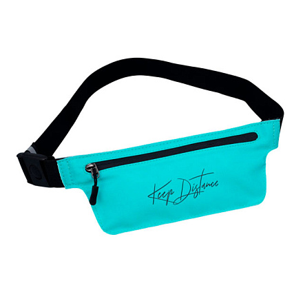 Сумка поясная Keep Distance на молнии, бирюзовый в Иркутске - купить в интернет магазине Икс Мастер