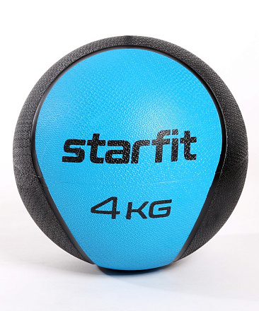 Медбол высокой плотности STARFIT GB-702, 4 кг, синий в Иркутске - купить в интернет магазине Икс Мастер