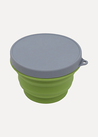 Миска Track силиконовая с крышкой 500 мл, оливковая в Иркутске - купить в интернет магазине Икс Мастер
